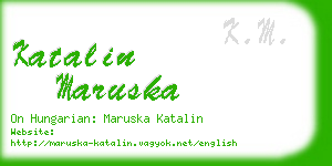 katalin maruska business card